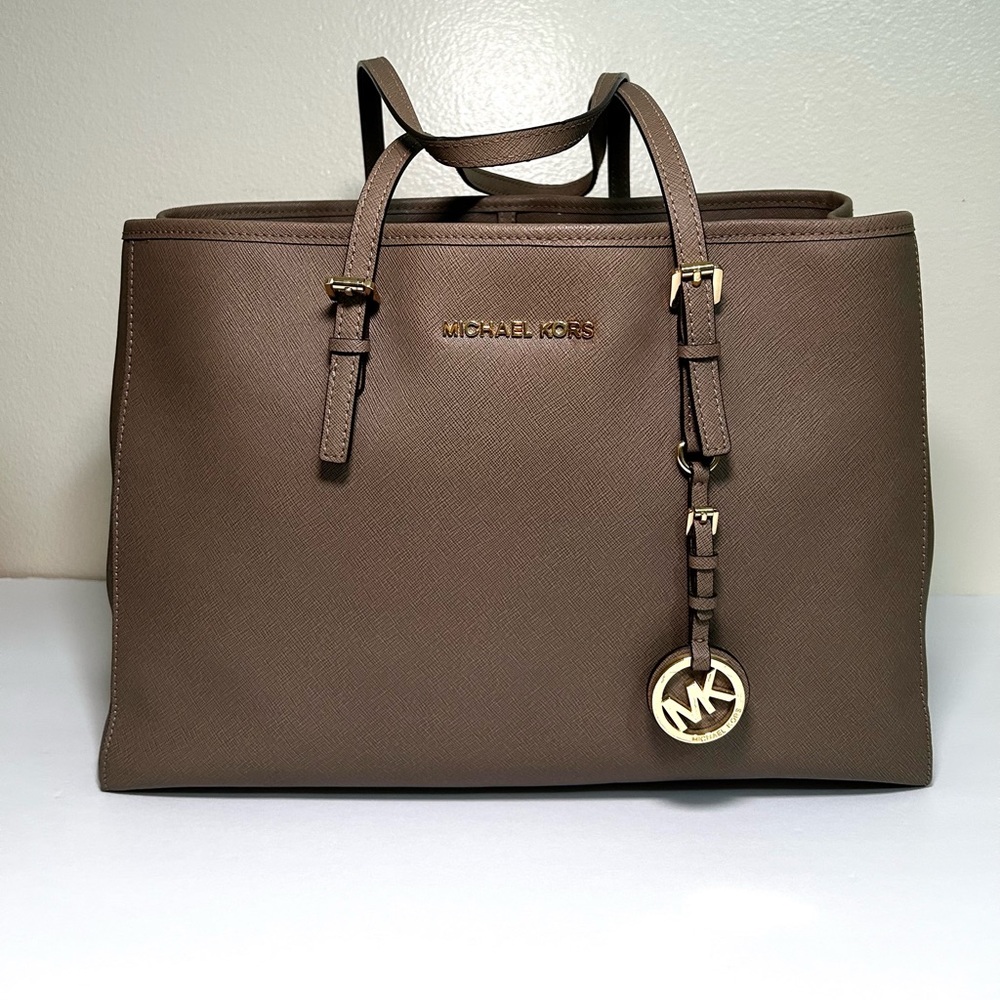 Michael Kors Leather Logo Tote